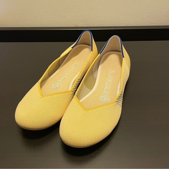 ROTHY'S Rounded Toe Flats in Sunshine - Picture 3 of 9